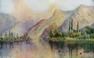 Guggribal Pointe on the Dal Lake by Unbekannt Unbekannt